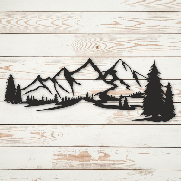Mountains - Metal Wall Art