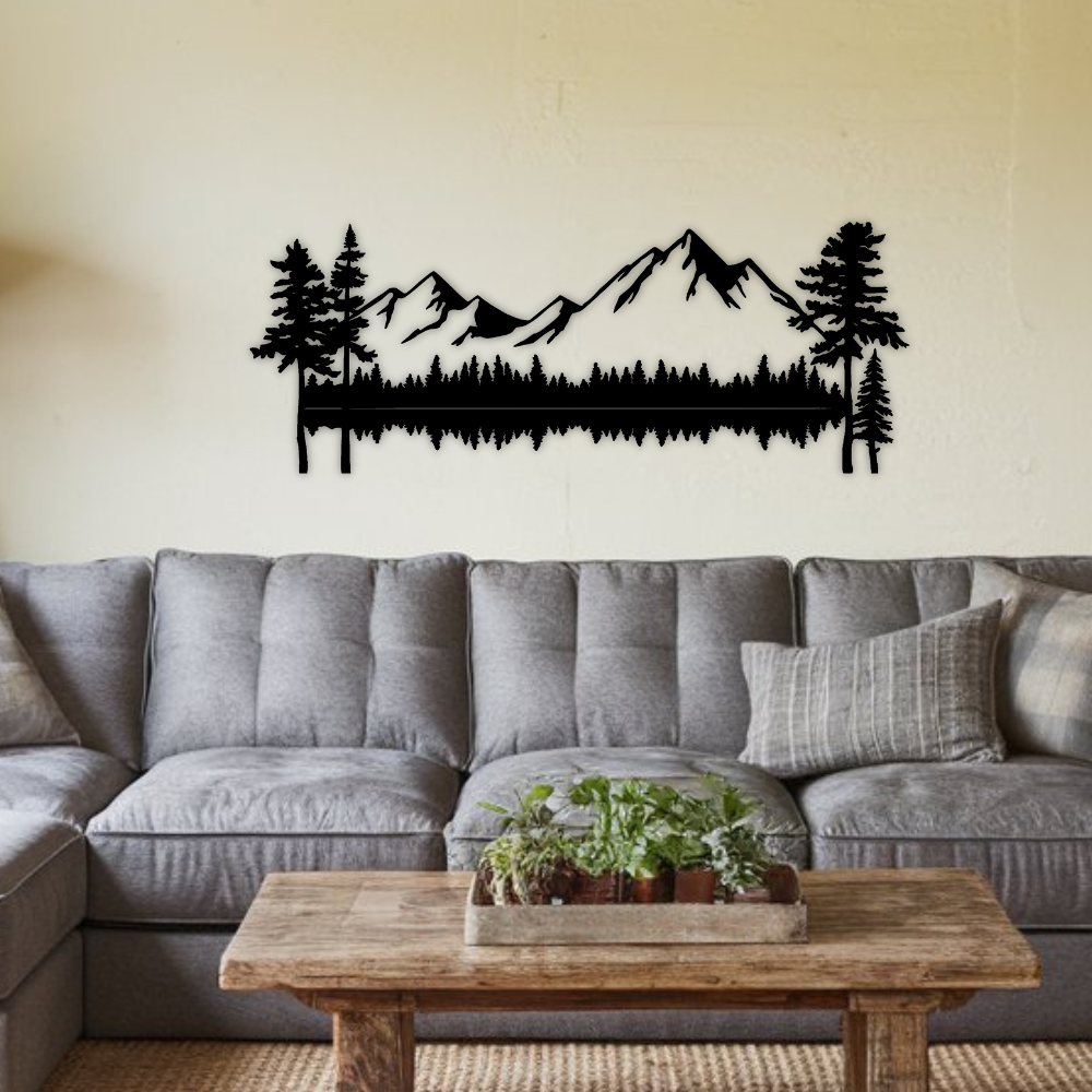 Mountains - Metal Art