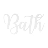 Bath - Metal Wall Art Words - Yucca Metal Art
