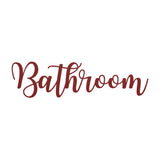 Bathroom - Metal Wall Art Words - Yucca Metal Art