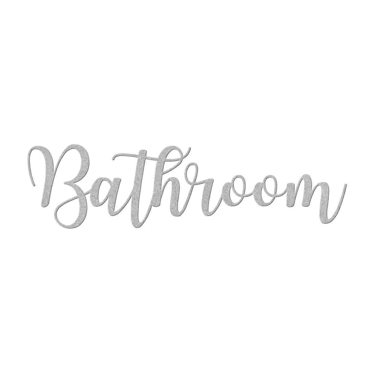 Bathroom - Metal Wall Art Words - Yucca Metal Art