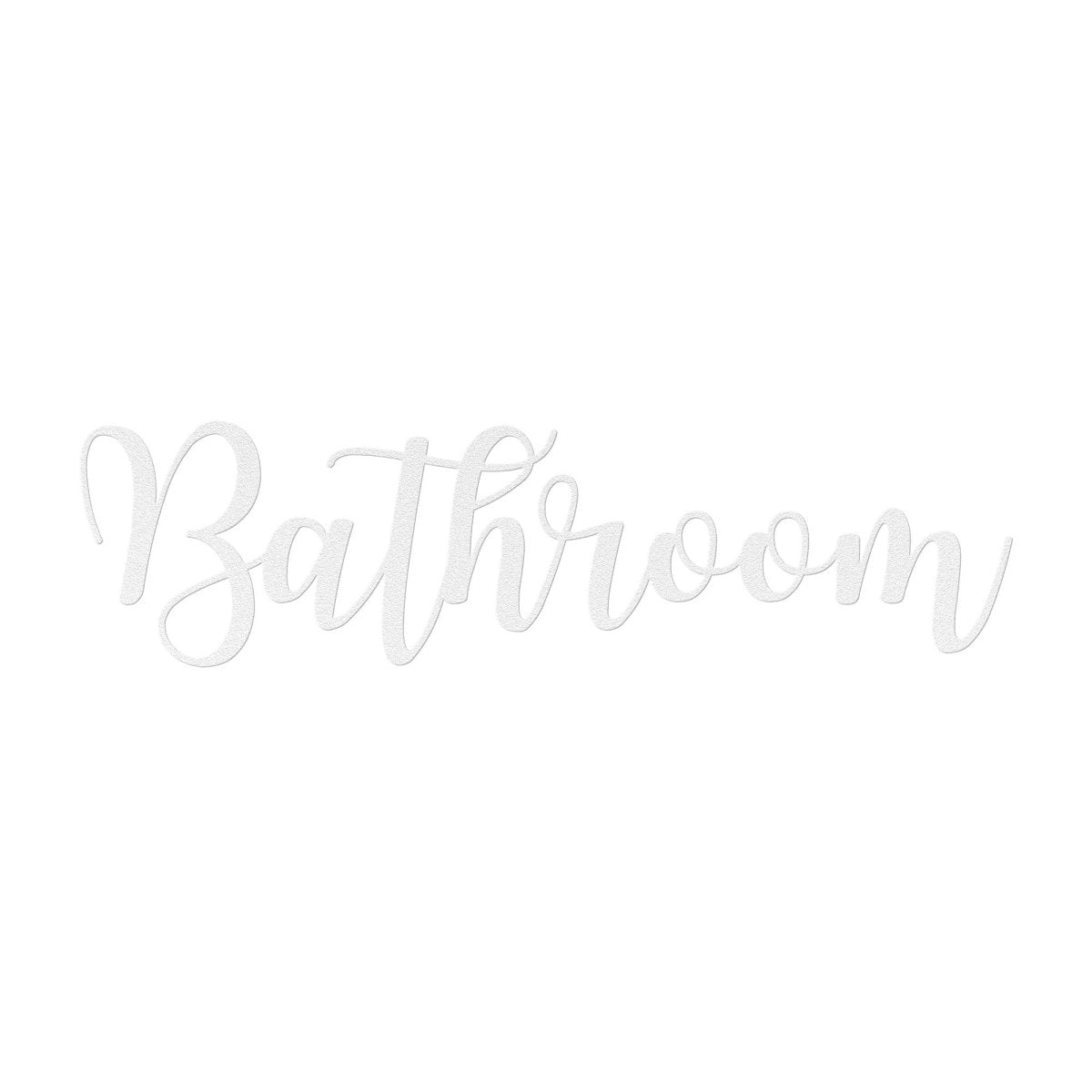 Bathroom - Metal Wall Art Words - Yucca Metal Art