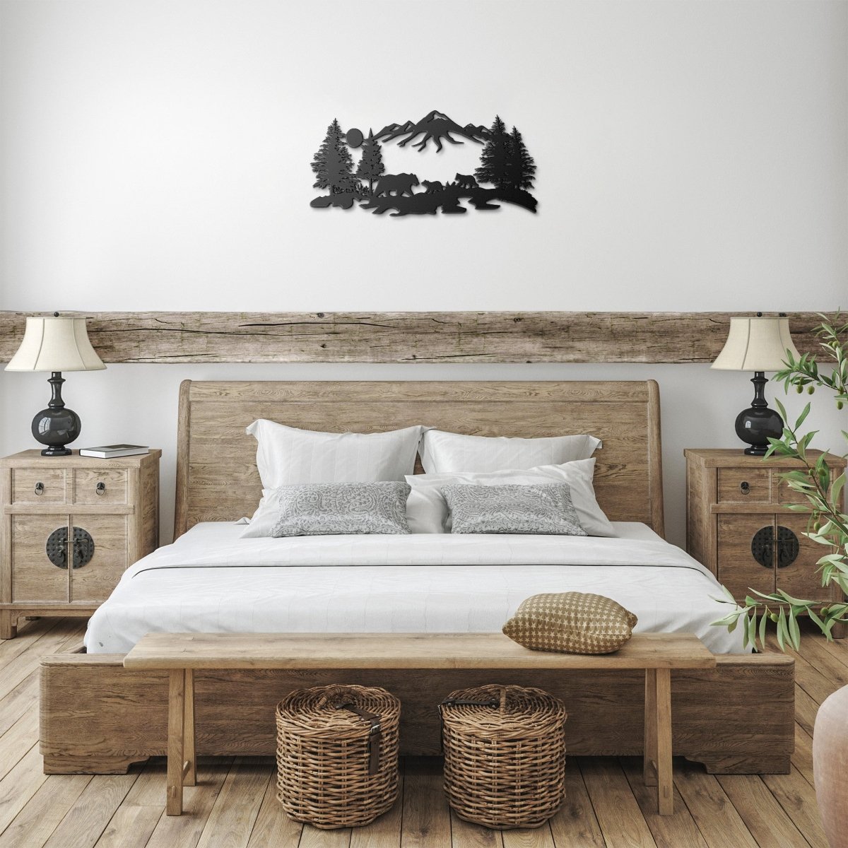 Bear and Cub - Metal Wall Art - Yucca Metal Art