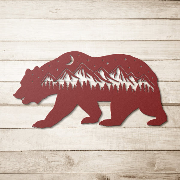 Bear - Metal Wall Art - Yucca Metal Art