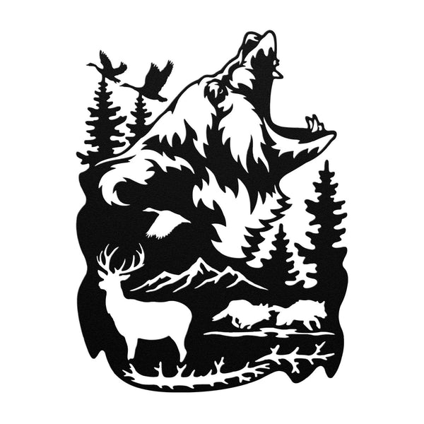 Bear - Metal Wall Art - Yucca Metal Art