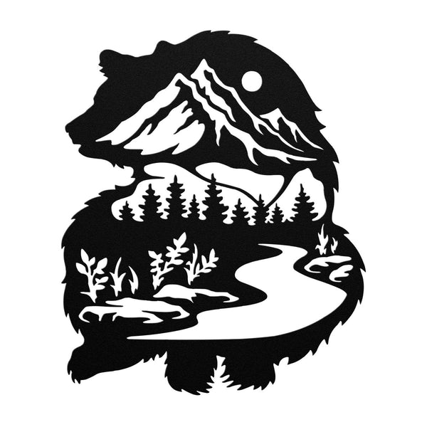 Bear - Metal Wall Art - Yucca Metal Art