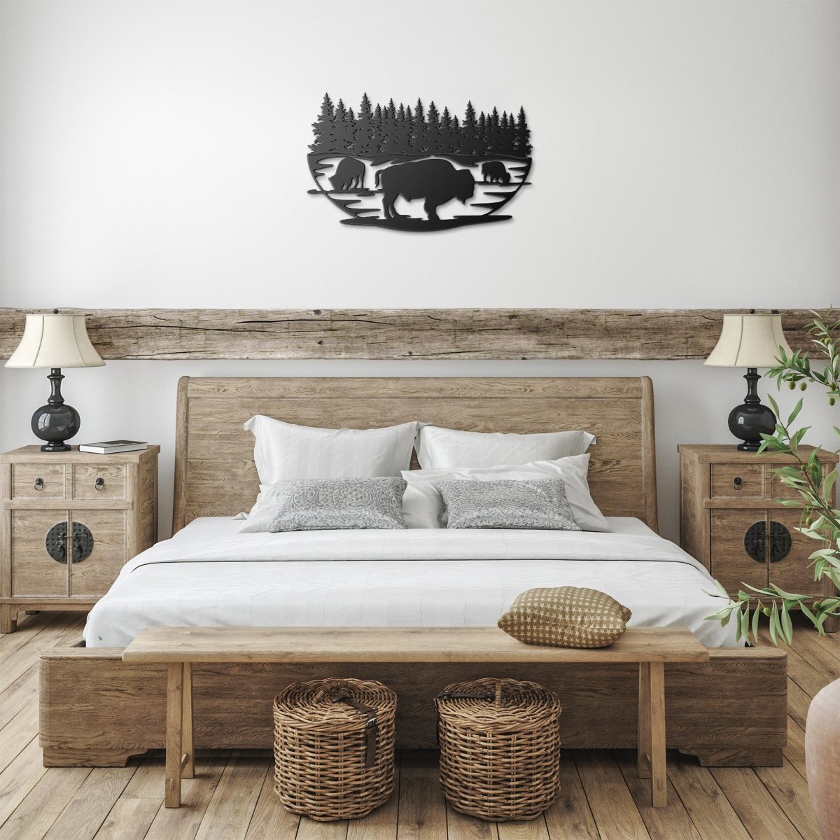 Buffalo - Metal Wall Art - Yucca Metal Art