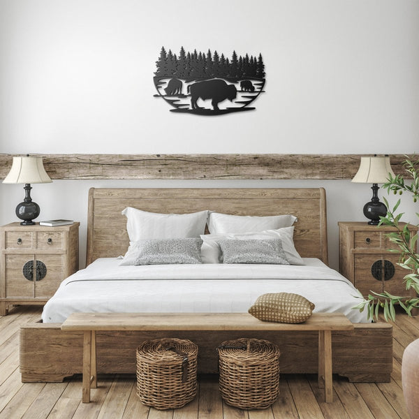 Buffalo - Metal Wall Art - Yucca Metal Art