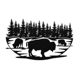 Buffalo - Metal Wall Art - Yucca Metal Art