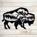 Buffalo - Metal Wall Art - Yucca Metal Art
