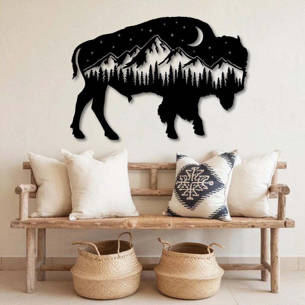 Buffalo - Metal Wall Art - Yucca Metal Art