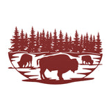 Buffalo - Metal Wall Art - Yucca Metal Art