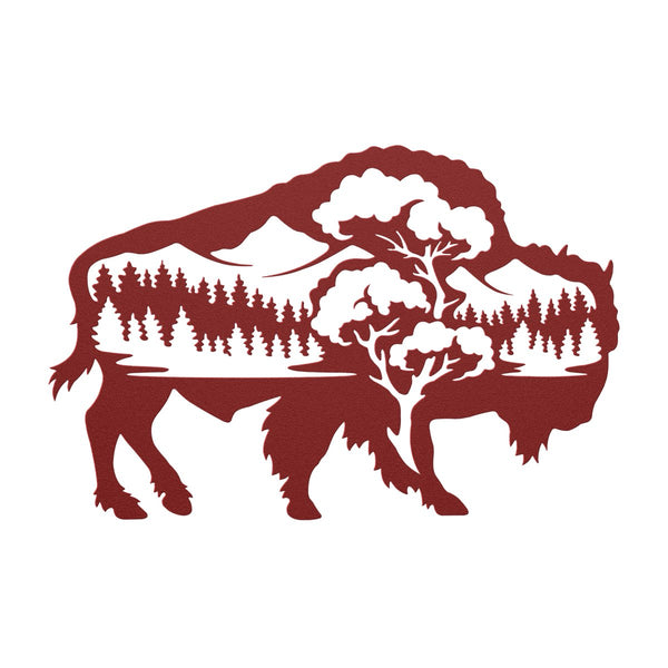 Buffalo - Metal Wall Art - Yucca Metal Art