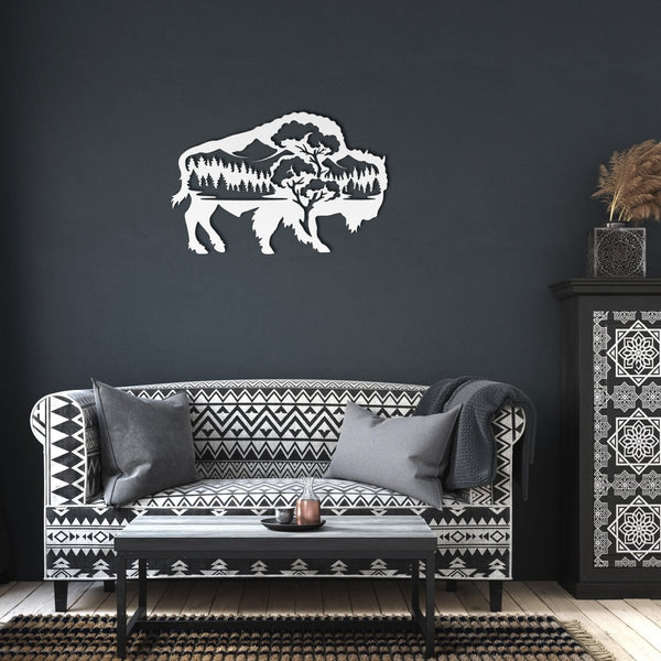 Buffalo - Metal Wall Art - Yucca Metal Art