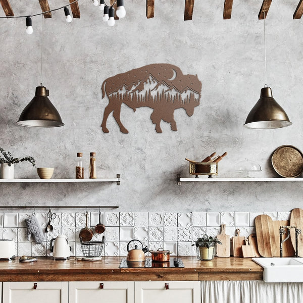 Buffalo - Metal Wall Art - Yucca Metal Art