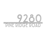 Deco House Address Sign - Yucca Metal Art