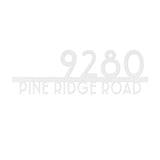 Deco House Address Sign - Yucca Metal Art