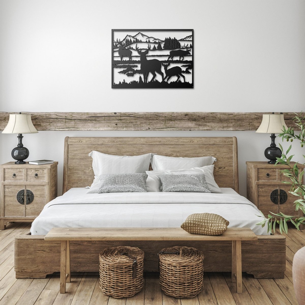 Deer and Fawn - Metal Wall Art - Yucca Metal Art