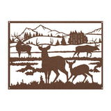 Deer and Fawn - Metal Wall Art - Yucca Metal Art
