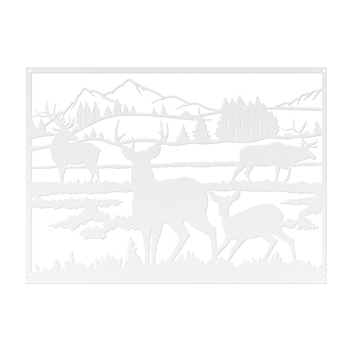 Deer and Fawn - Metal Wall Art - Yucca Metal Art