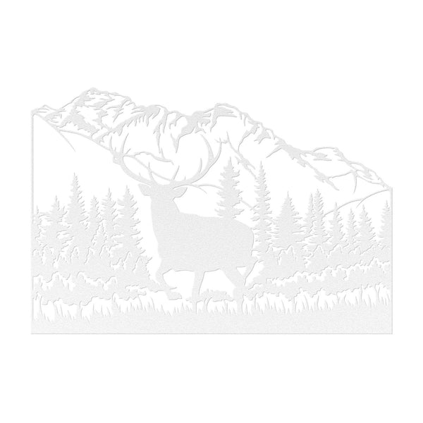 Deer in the Mountains - Metal Wall Art - Yucca Metal Art