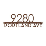Elegant House Address Sign - Yucca Metal Art