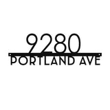 Elegant House Address Sign - Yucca Metal Art