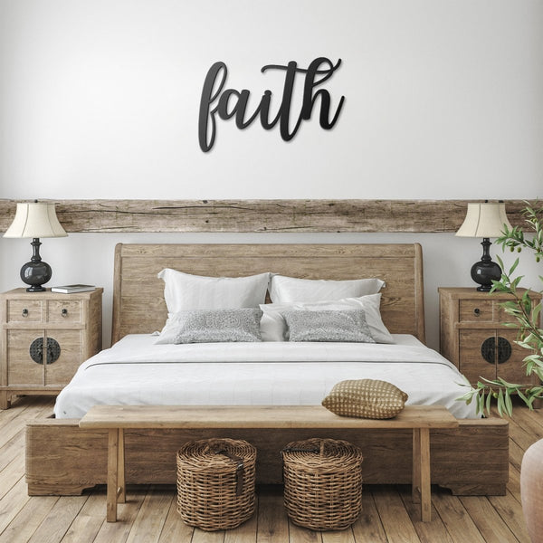 Faith - Metal Wall Art Words - Yucca Metal Art