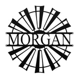 Farmhouse Windmill Monogram - Yucca Metal Art