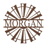 Farmhouse Windmill Monogram - Yucca Metal Art