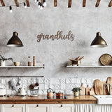 Grandkids - Metal Wall Art Words - Yucca Metal Art