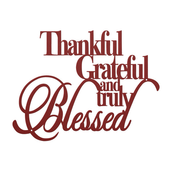 Grateful - Metal Wall Art Words - Yucca Metal Art