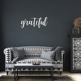 Grateful - Metal Wall Art Words - Yucca Metal Art