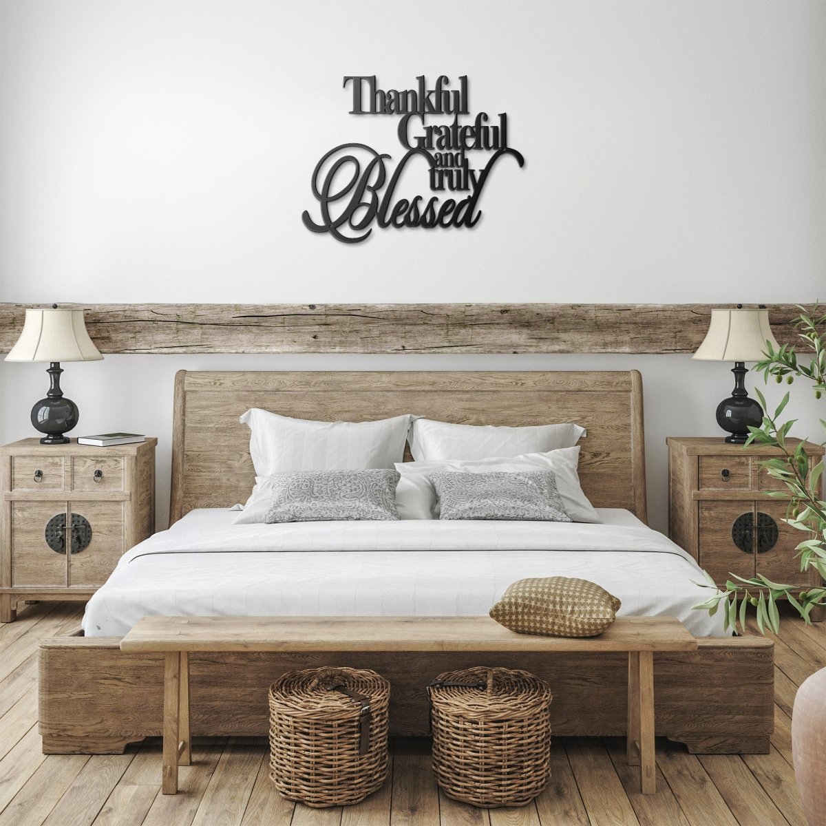 Grateful - Metal Wall Art Words - Yucca Metal Art