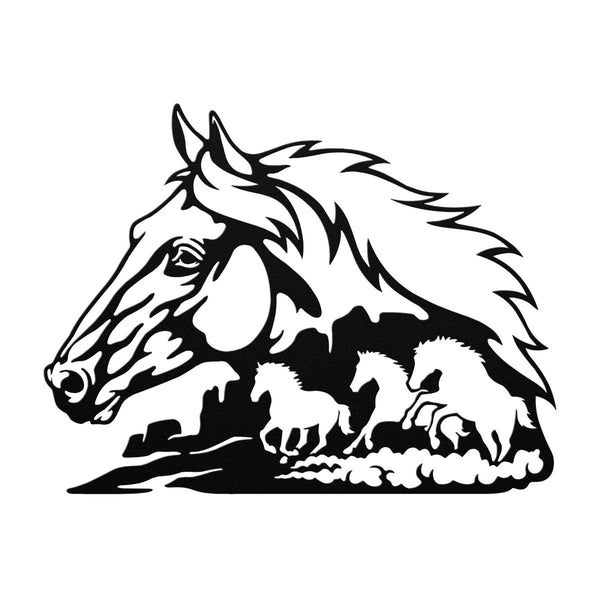 Horses - Metal Wall Art - Yucca Metal Art