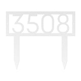House Address Sign - Yard Sign - Yucca Metal Art