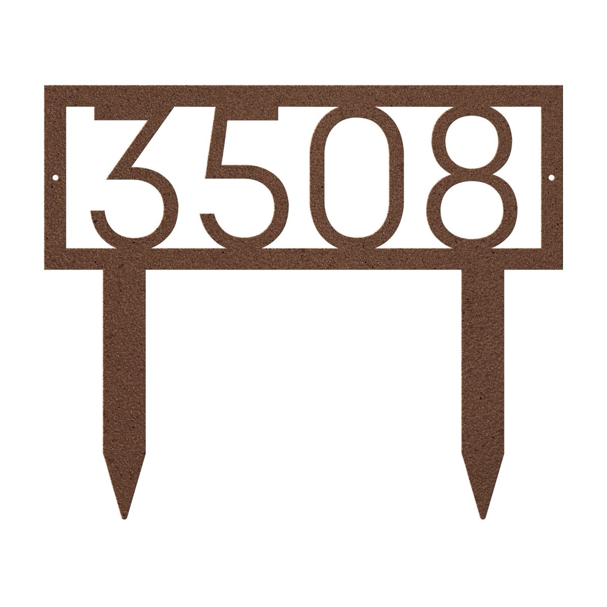 House Address Sign - Yard Sign - Yucca Metal Art