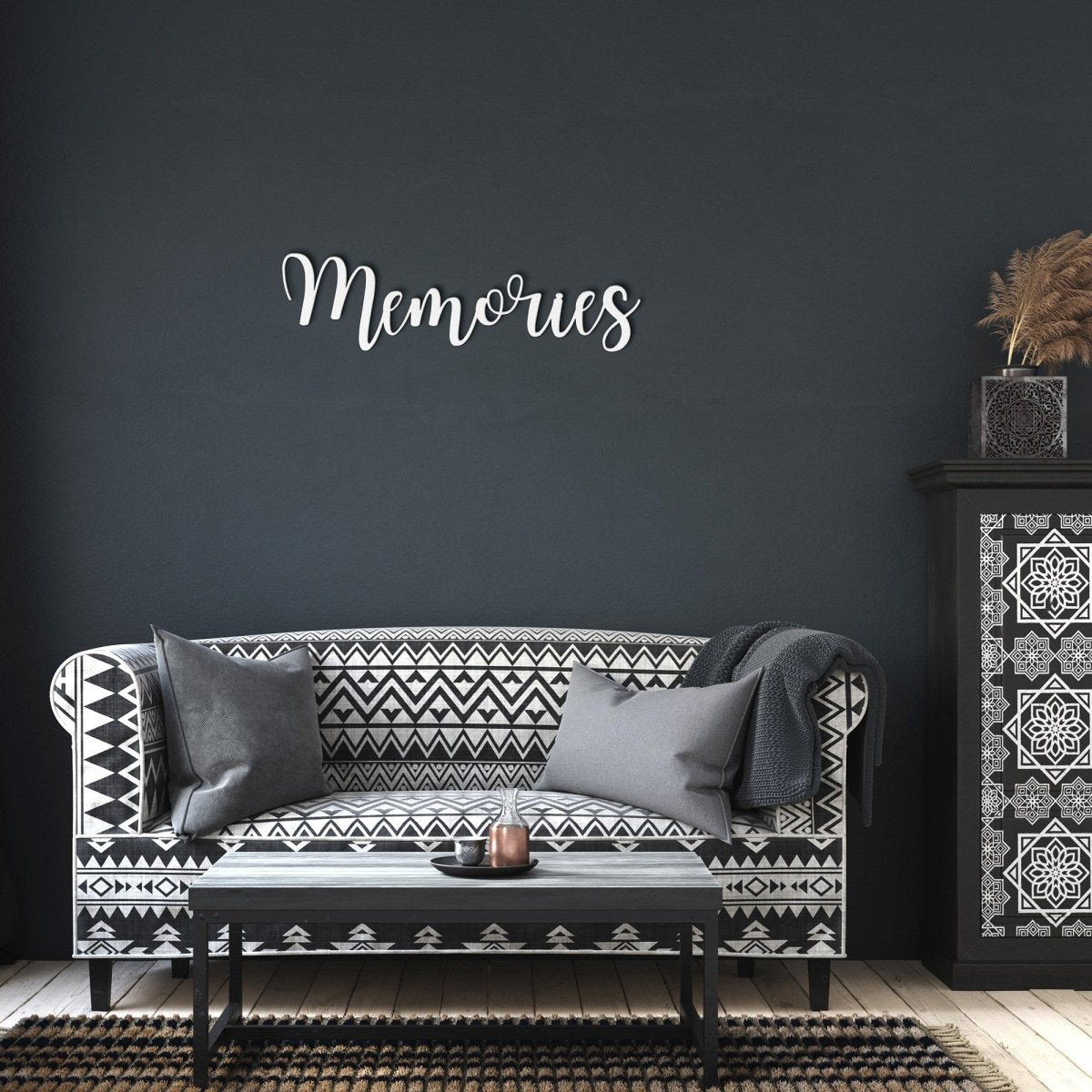 Memories - Metal Wall Art Words - Yucca Metal Art