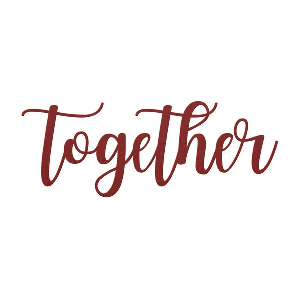 Together - Metal Wall Art Words - Yucca Metal Art