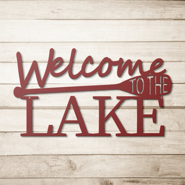 Welcome to the Lake - Metal Wall Art - Yucca Metal Art