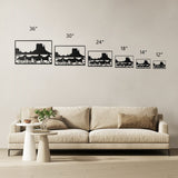Wild Horses in the Desert - Metal Wall Art - Yucca Metal Art