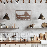 Wild Horses in the Desert - Metal Wall Art - Yucca Metal Art