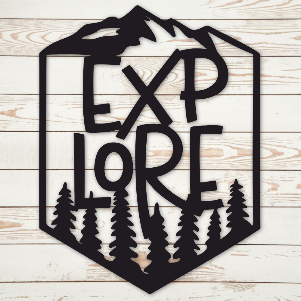 Explore the Outdoors - Metal Art