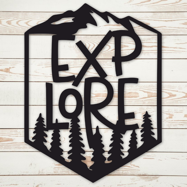 Explore the Outdoors - Metal Art