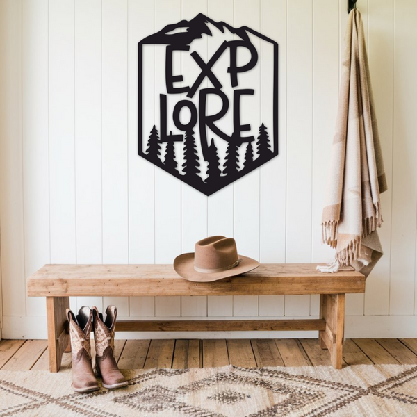 Explore the Outdoors - Metal Art