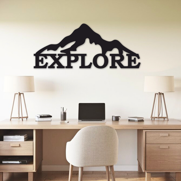 Mountain Explore - Metal Wall Art
