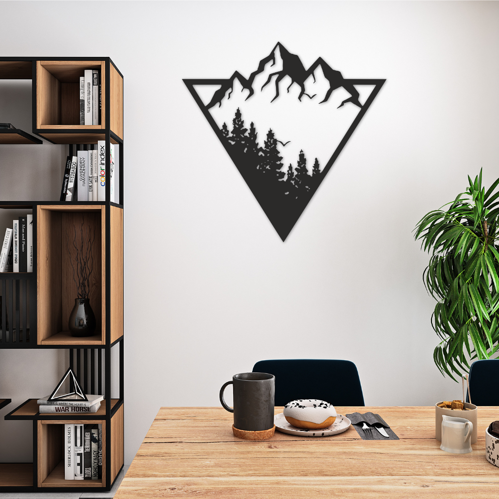 Modern Mountains - Metal Wall Art