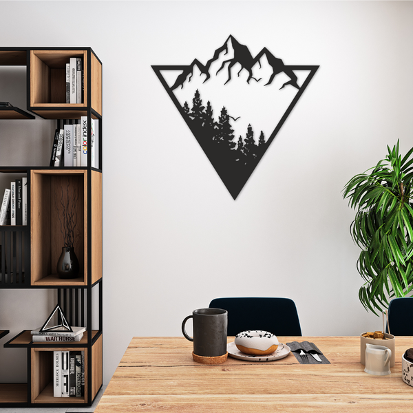 Modern Mountains - Metal Wall Art