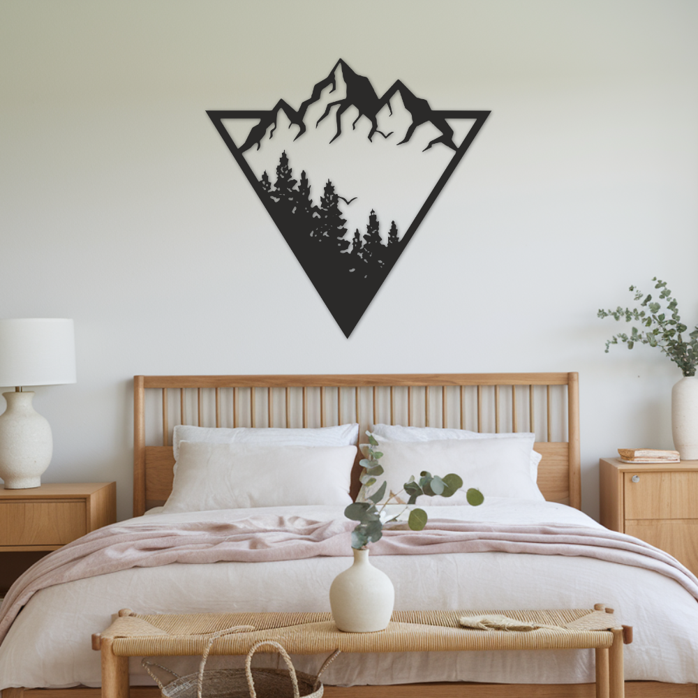 Modern Mountains - Metal Wall Art