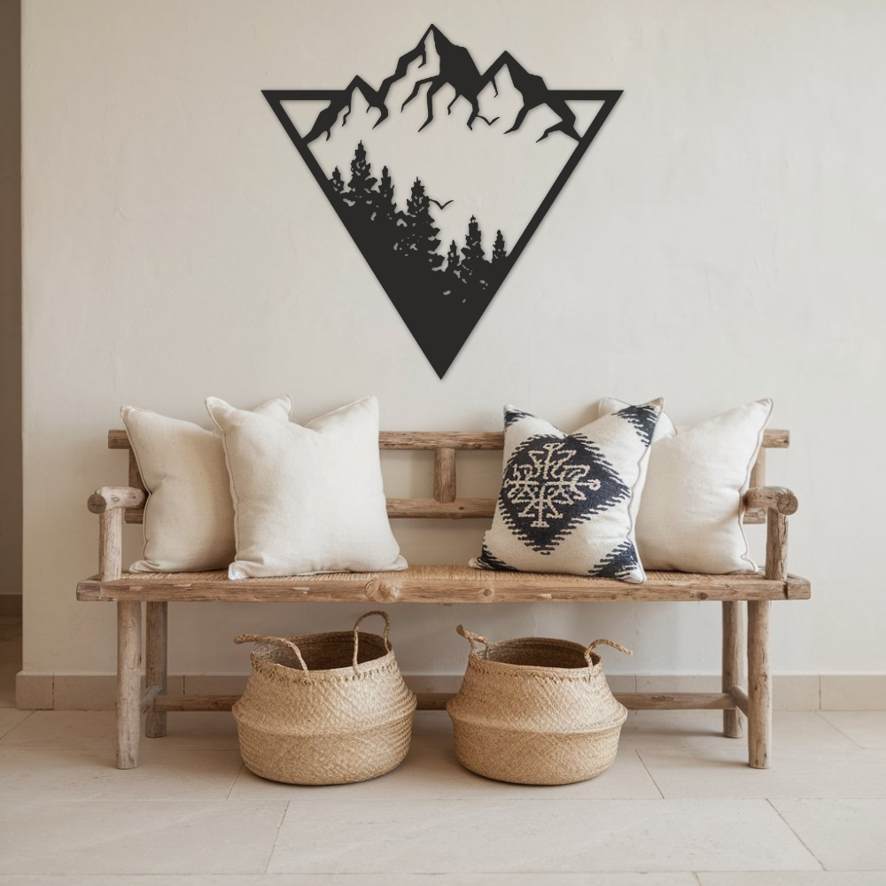Modern Mountains - Metal Wall Art
